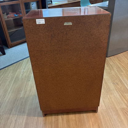 Vintage Mahogany Cross Lattice Glass Cabinet
