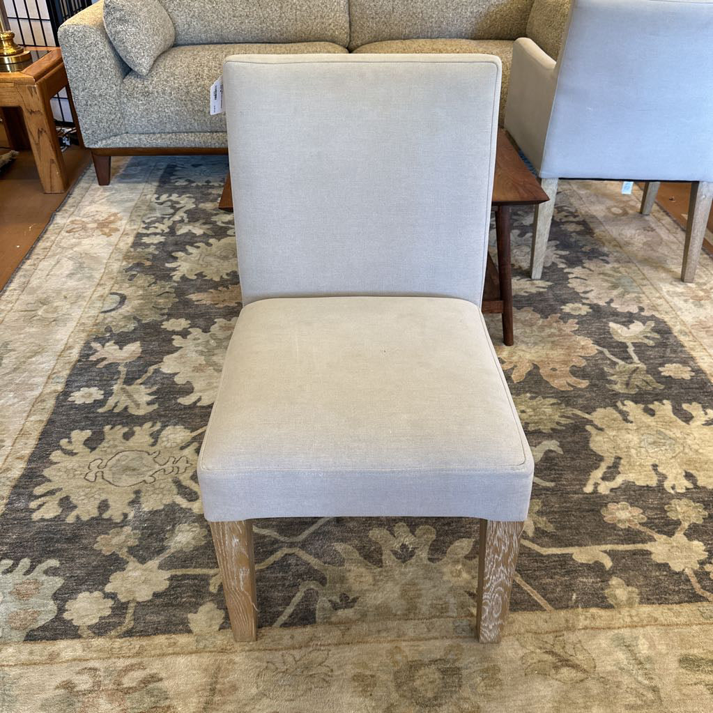 Pottery Barn Grey Upholstered Chair U ACCENT CHAIRS