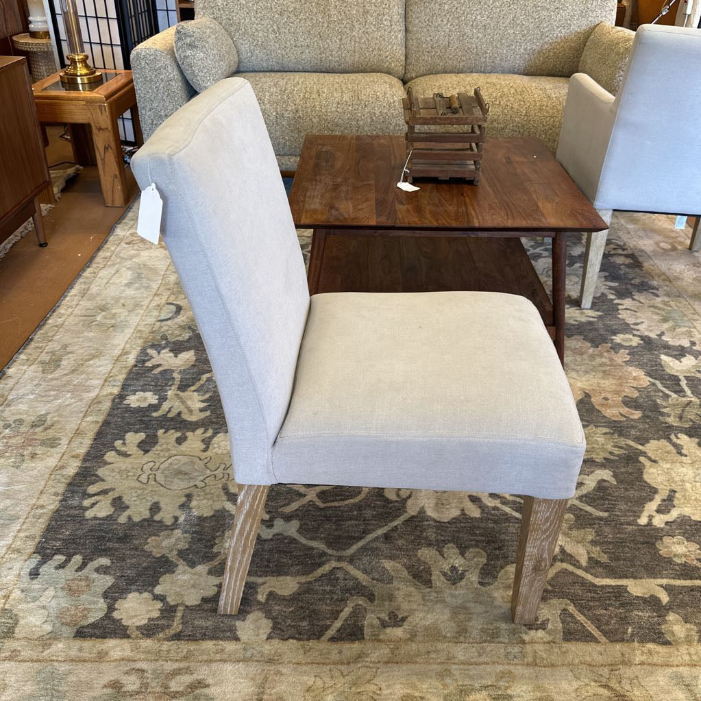 Pottery Barn Grey Upholstered Chair U ACCENT CHAIRS