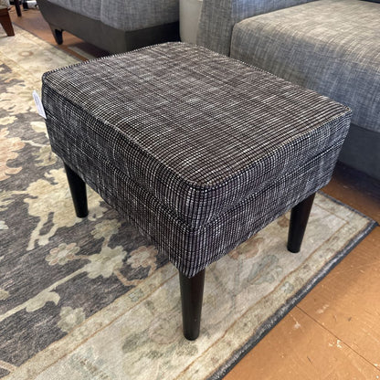 Black And White Small Storage Ottoman