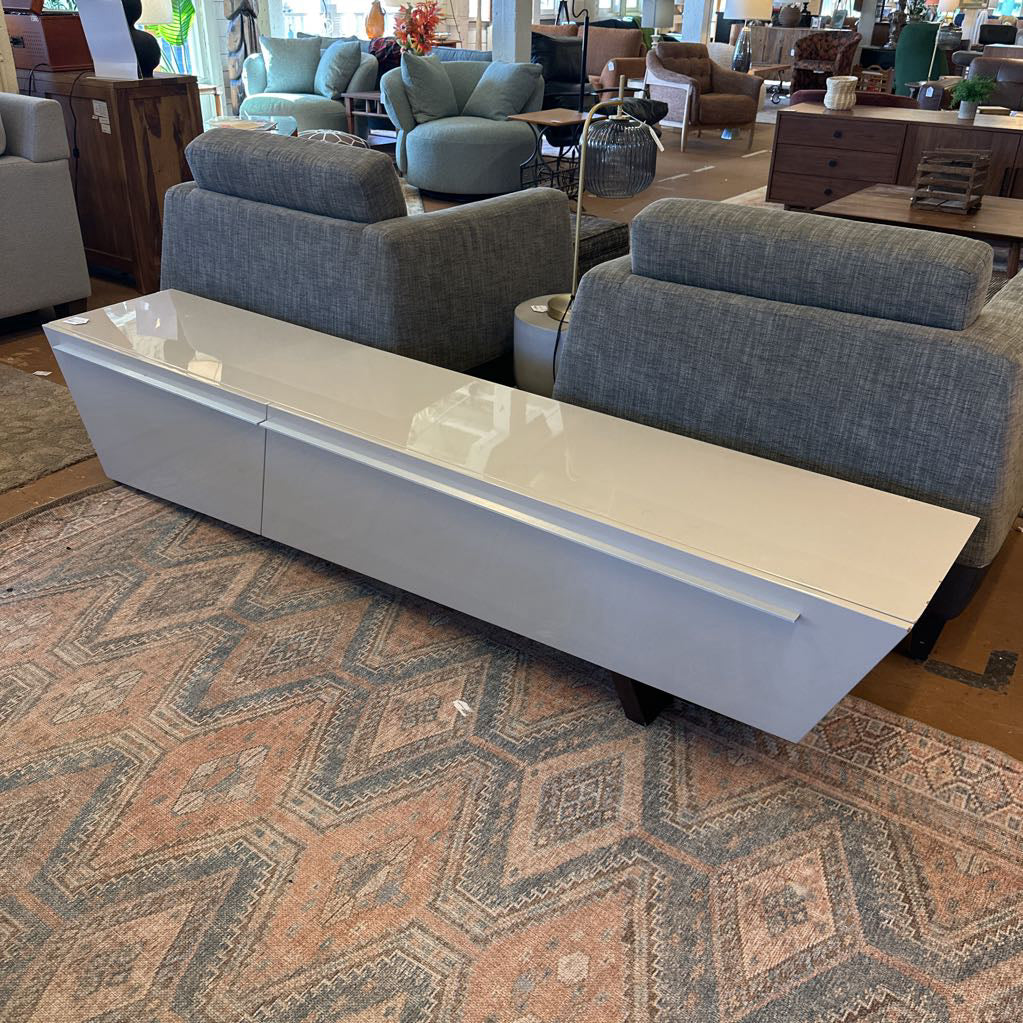 Contemporary Lacquered Media Stand