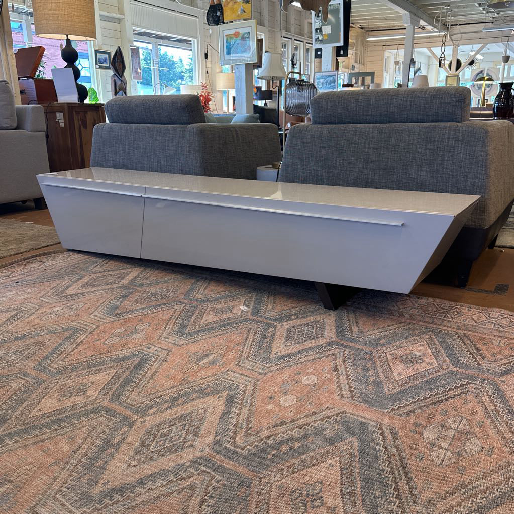 Contemporary Lacquered Media Stand