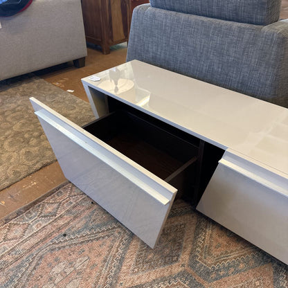 Contemporary Lacquered Media Stand