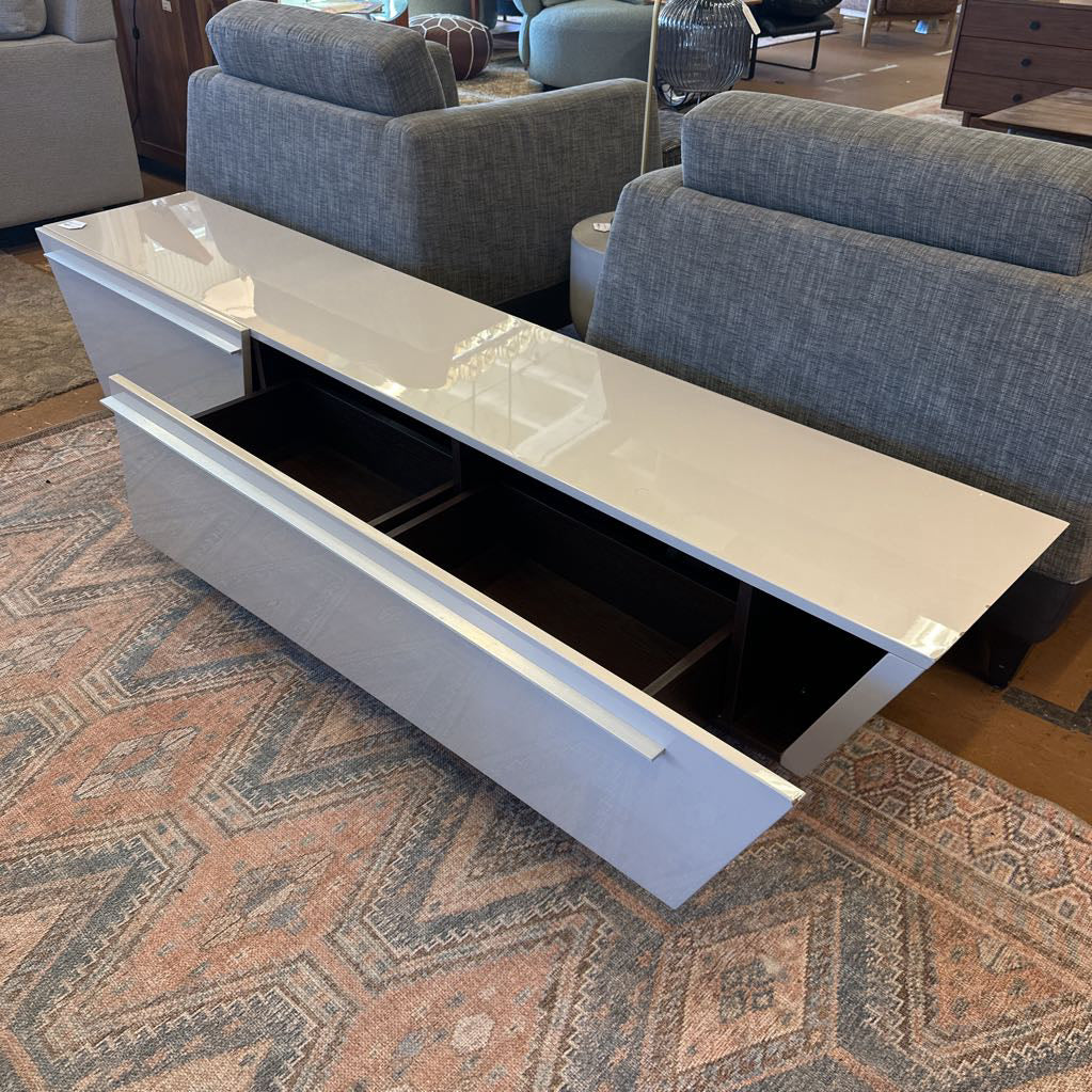 Contemporary Lacquered Media Stand