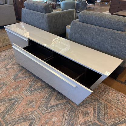 Contemporary Lacquered Media Stand