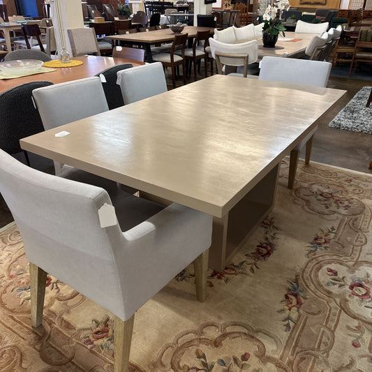 Beige Painted Dining Table