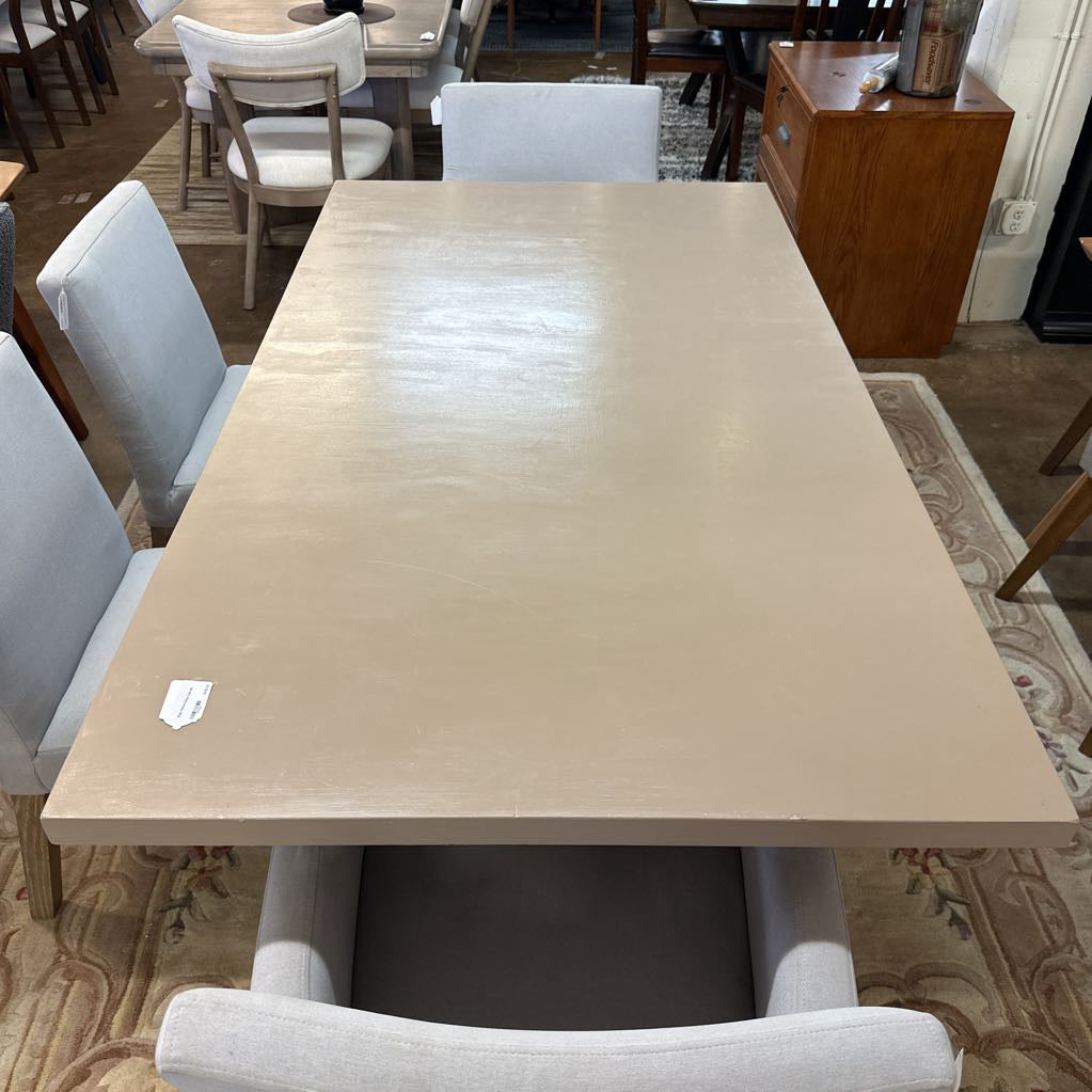 Beige Painted Dining Table C DINING TABLES