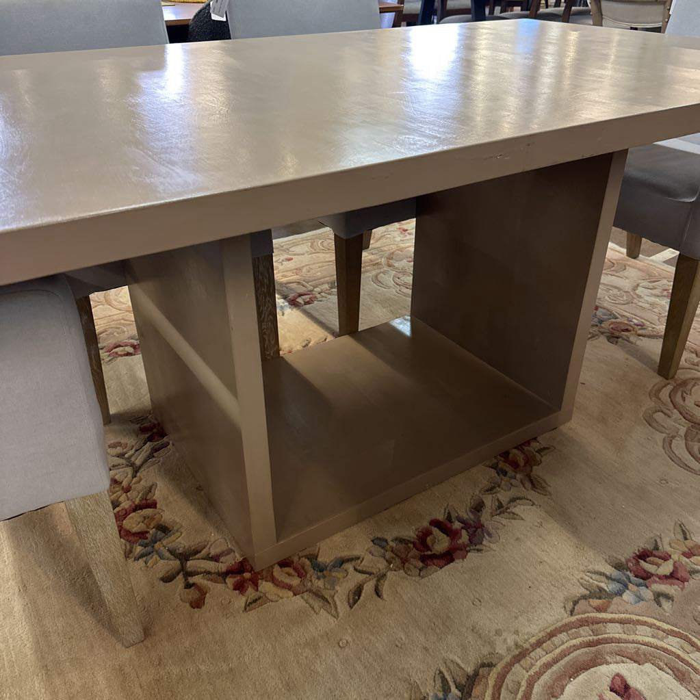 Beige Painted Dining Table