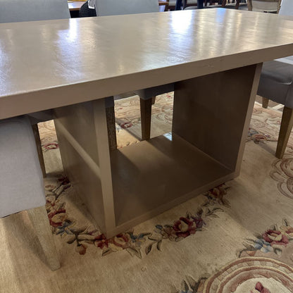 Beige Painted Dining Table