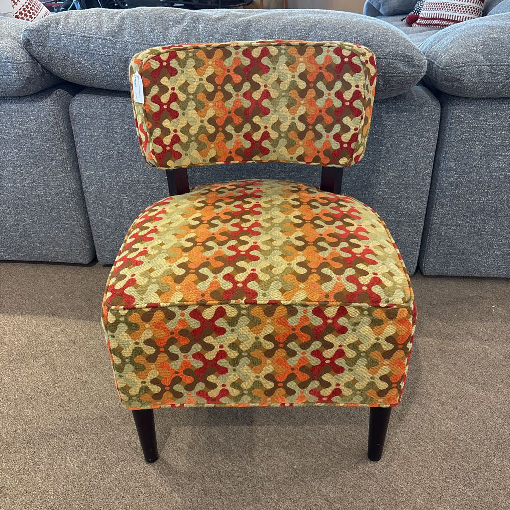 Funky Multicolored Armless Chair