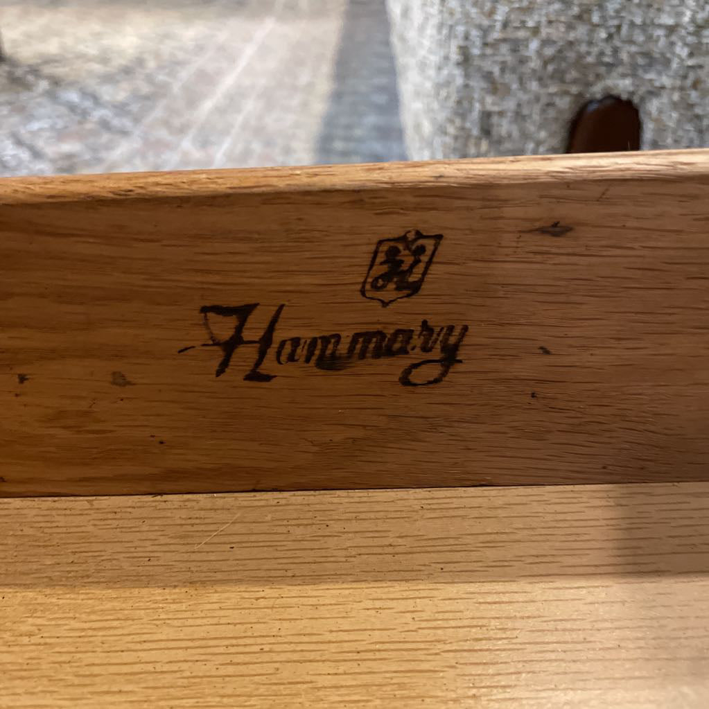 1973 Hammary 2 Drawer Accent Table