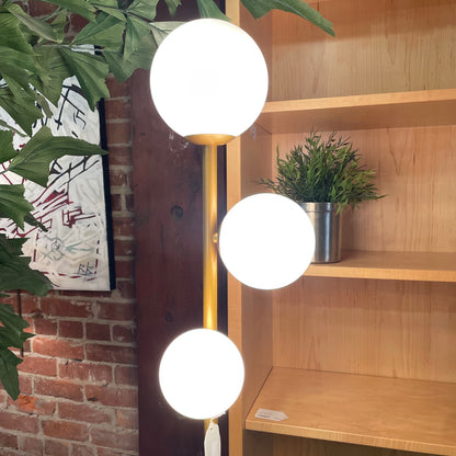 3 Globe Gold Floor Lamp