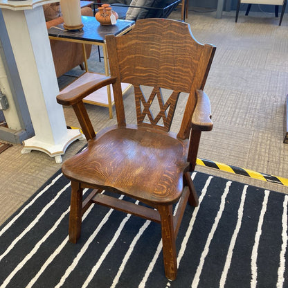 Mission Style Quartersawn Tiger Oak Chair