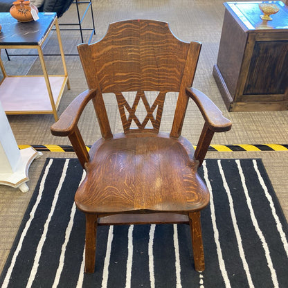 Mission Style Quartersawn Tiger Oak Chair