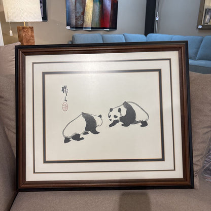 Two Pandas Asian Art ART
