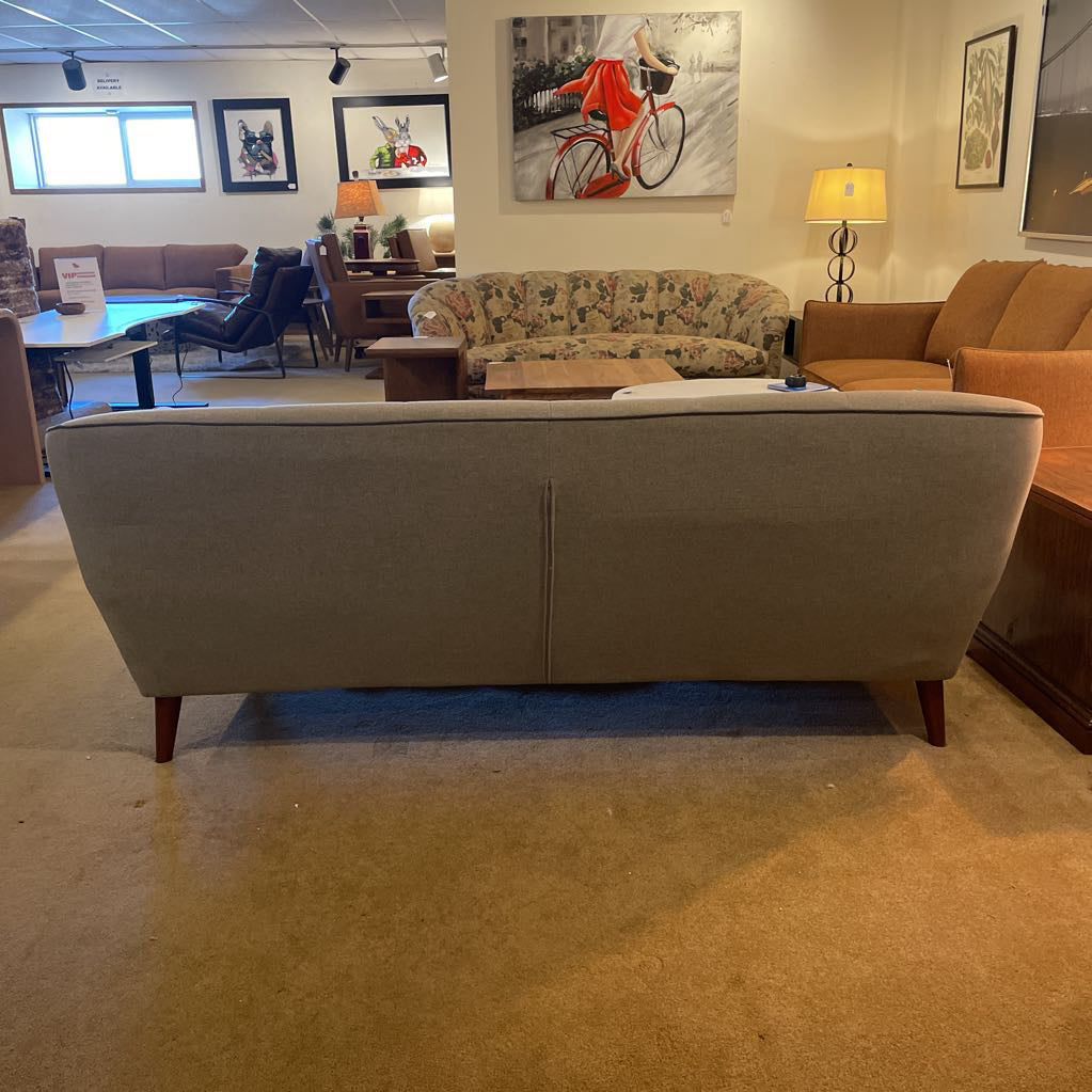 Light Grey 3 Seat Sofa Dimple Back