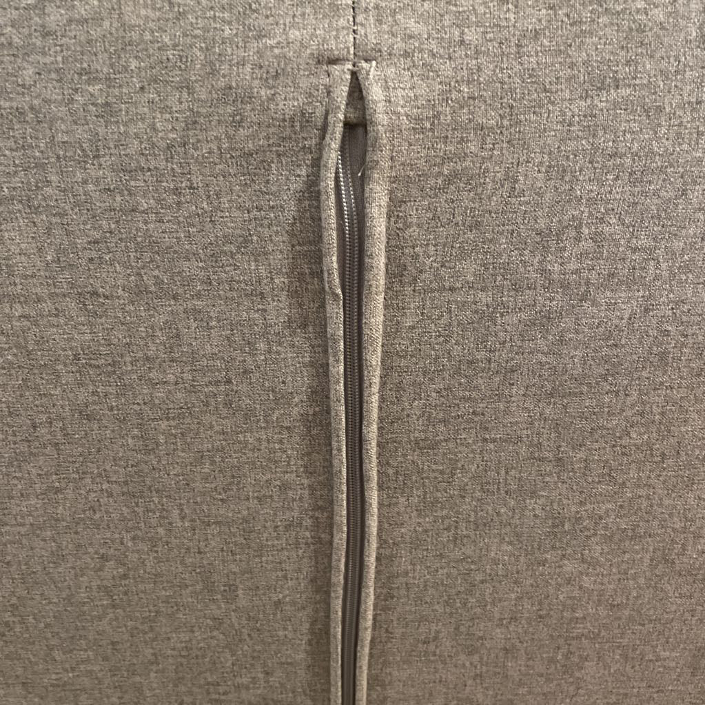Light Grey 3 Seat Sofa Dimple Back