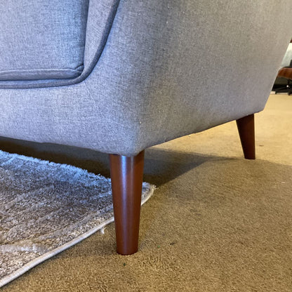 Light Grey 3 Seat Sofa Dimple Back