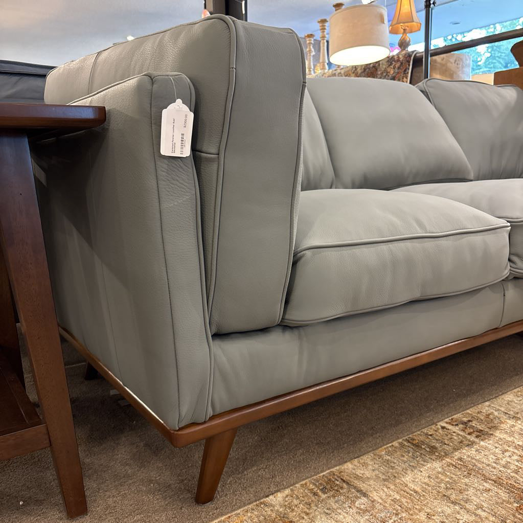 Karlstad Pewter Leather RAF Sectional