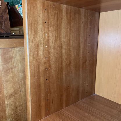 4 Tier Cherry Wood Veneer Bookshelf