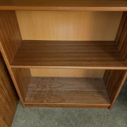 4 Tier Cherry Wood Veneer Bookshelf