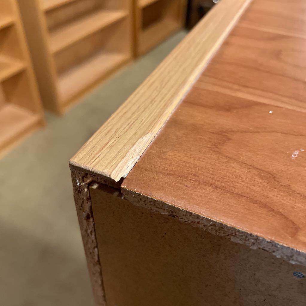 4 Tier Cherry Wood Veneer Bookshelf