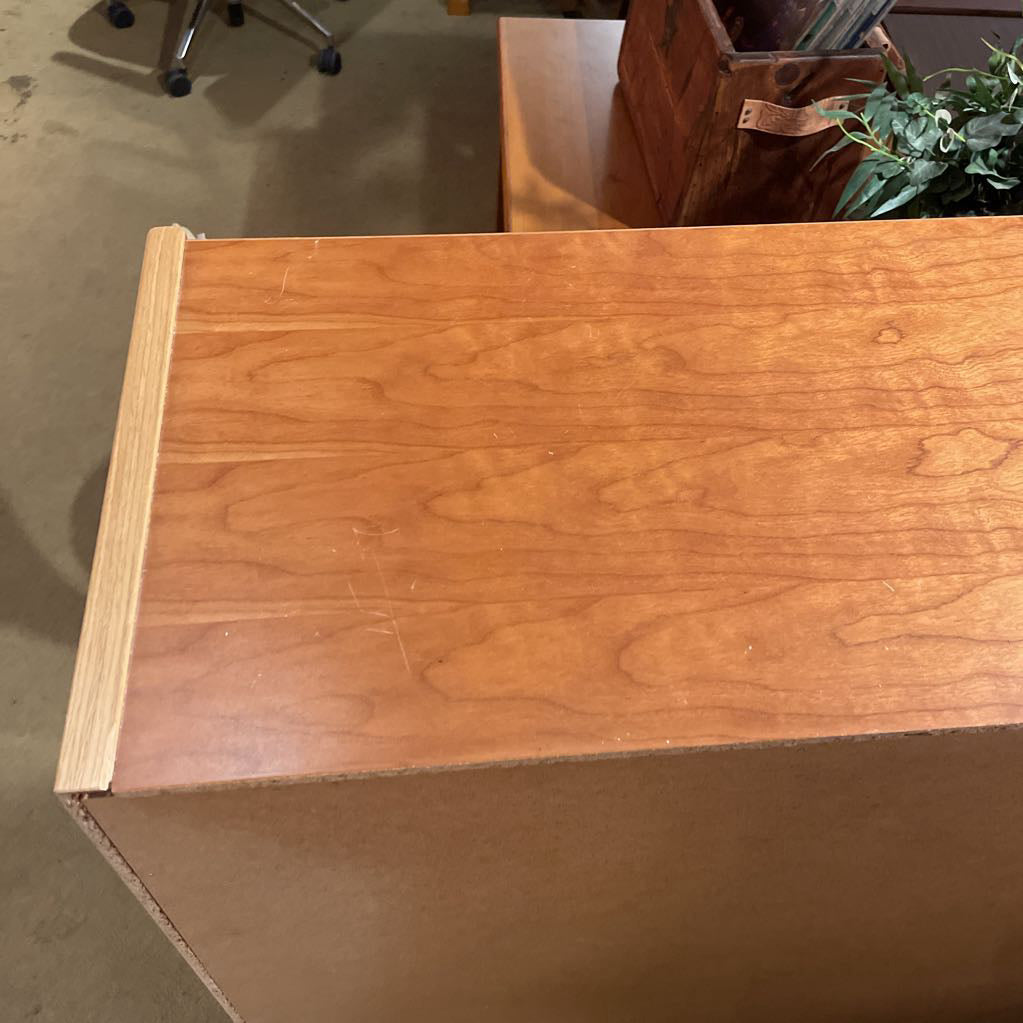 4 Tier Cherry Wood Veneer Bookshelf