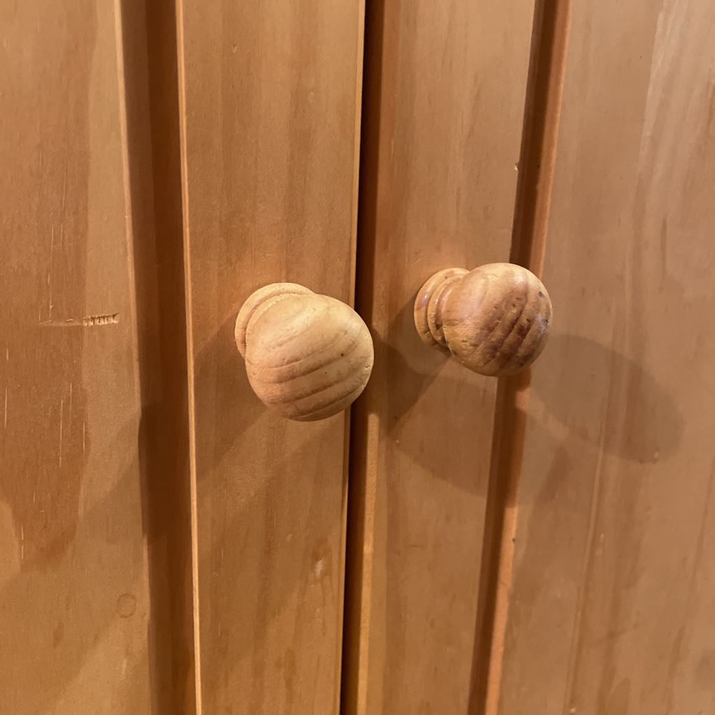 Unfinished Oak 2 Door Bookshelf