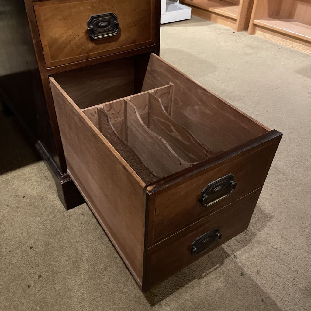 BAKER Leather Inset Mahogany Traditional Desk