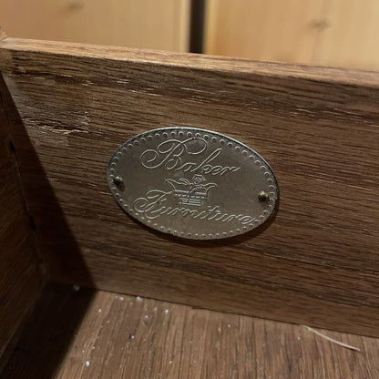 BAKER Leather Inset Mahogany Traditional Desk