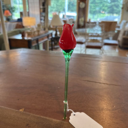 Hand Blown Glass Flower