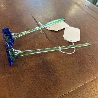 Hand Blown Glass Flower
