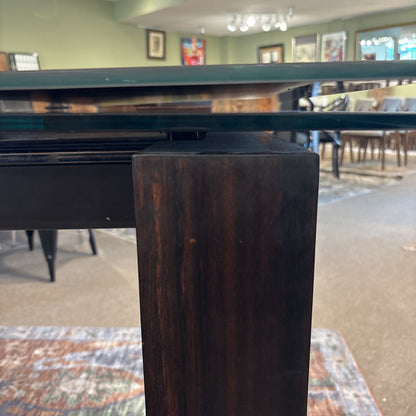 Kasala Glass Top Expanding Dining Table