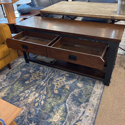 Industrial Two Drawer Media Stand C MEDIA STANDS