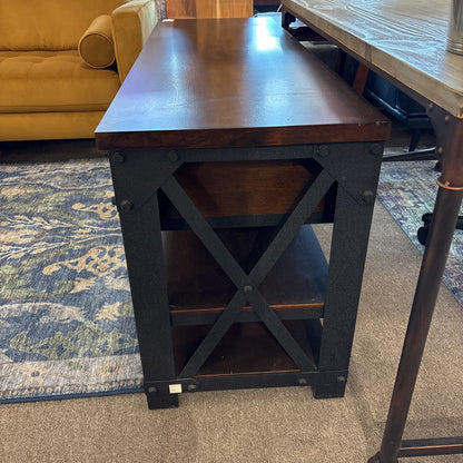Industrial Two Drawer Media Stand C MEDIA STANDS