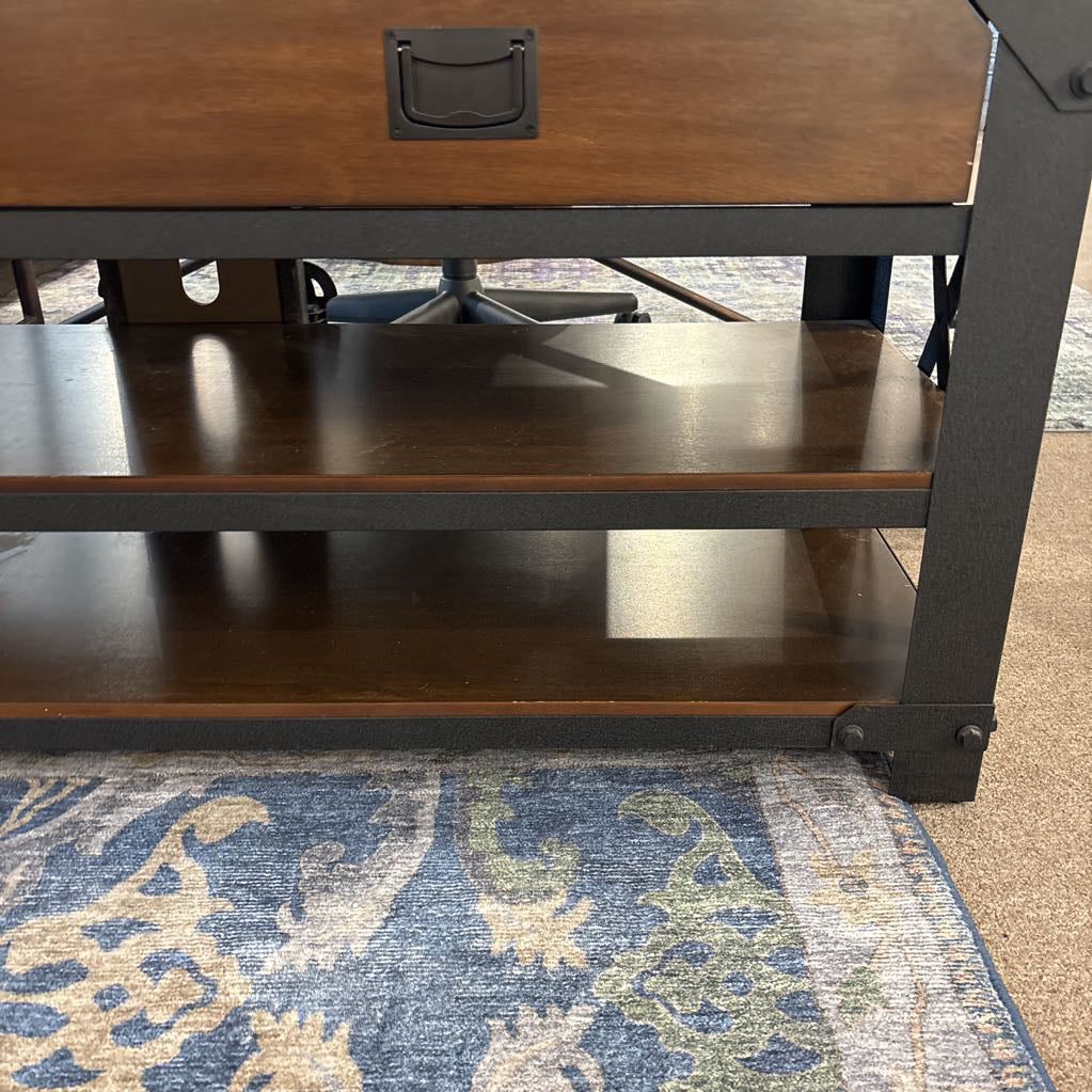 Industrial Two Drawer Media Stand C MEDIA STANDS