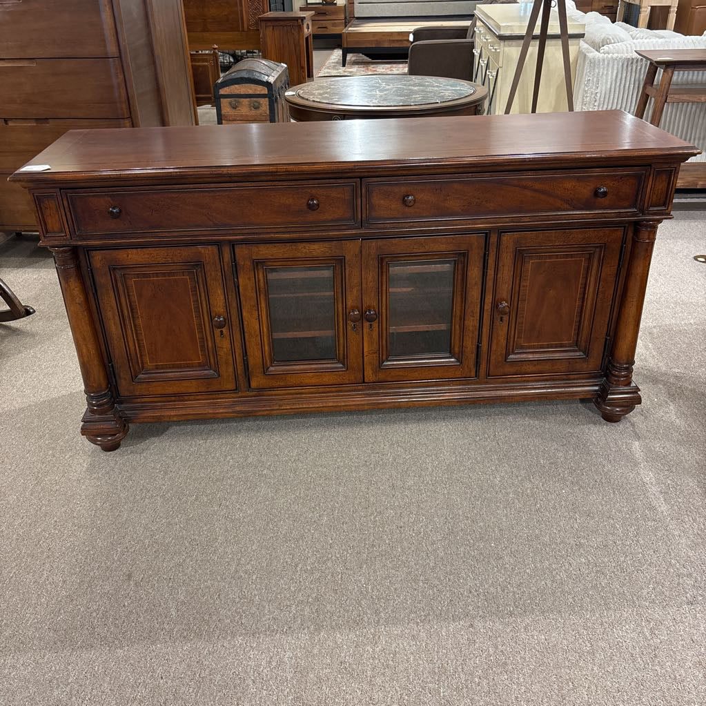 Dark Wood Media Sideboard