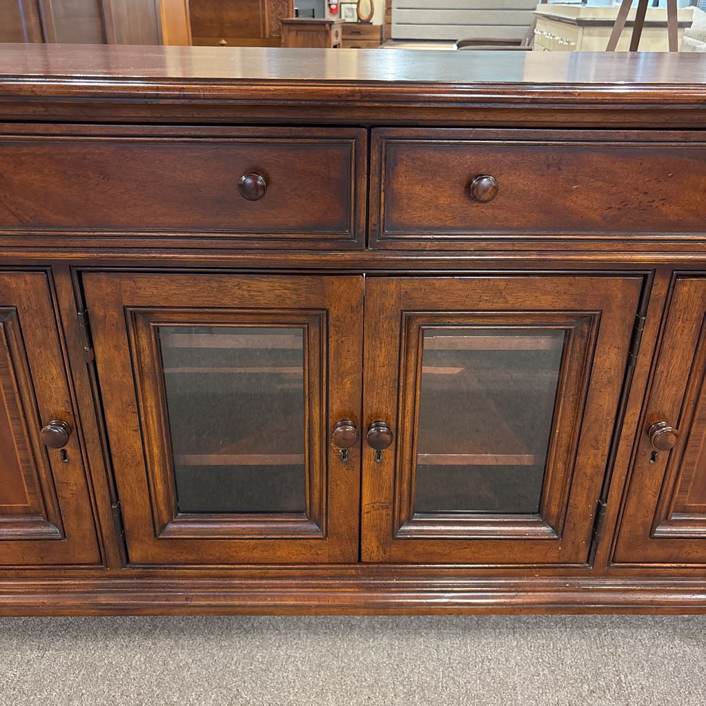 Dark Wood Media Sideboard