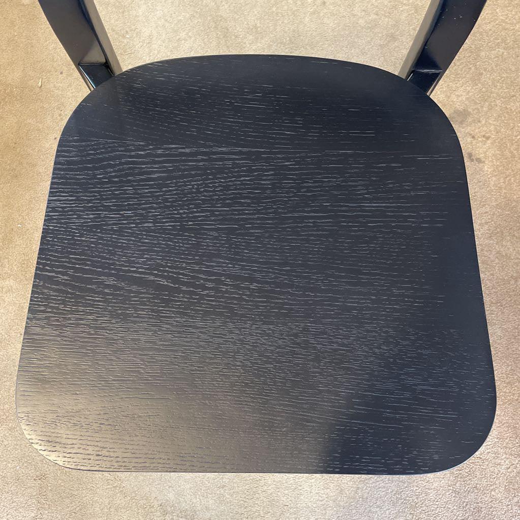 Black Angled Back Stool