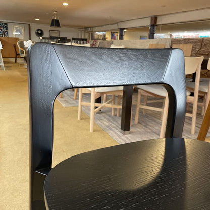 Black Angled Back Stool