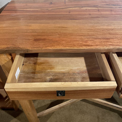 Acacia Live Edge Standing Desk w Drawers