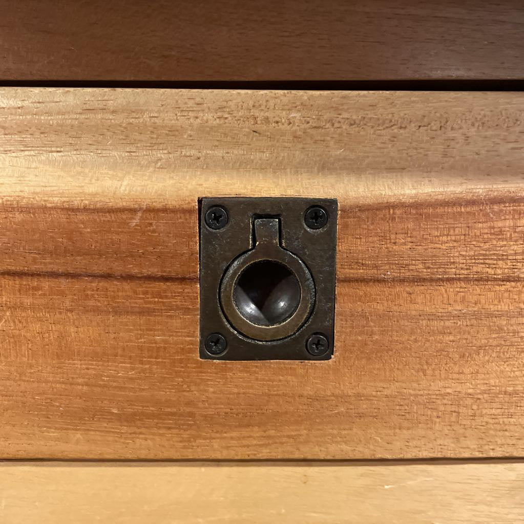 Acacia Live Edge Standing Desk w Drawers