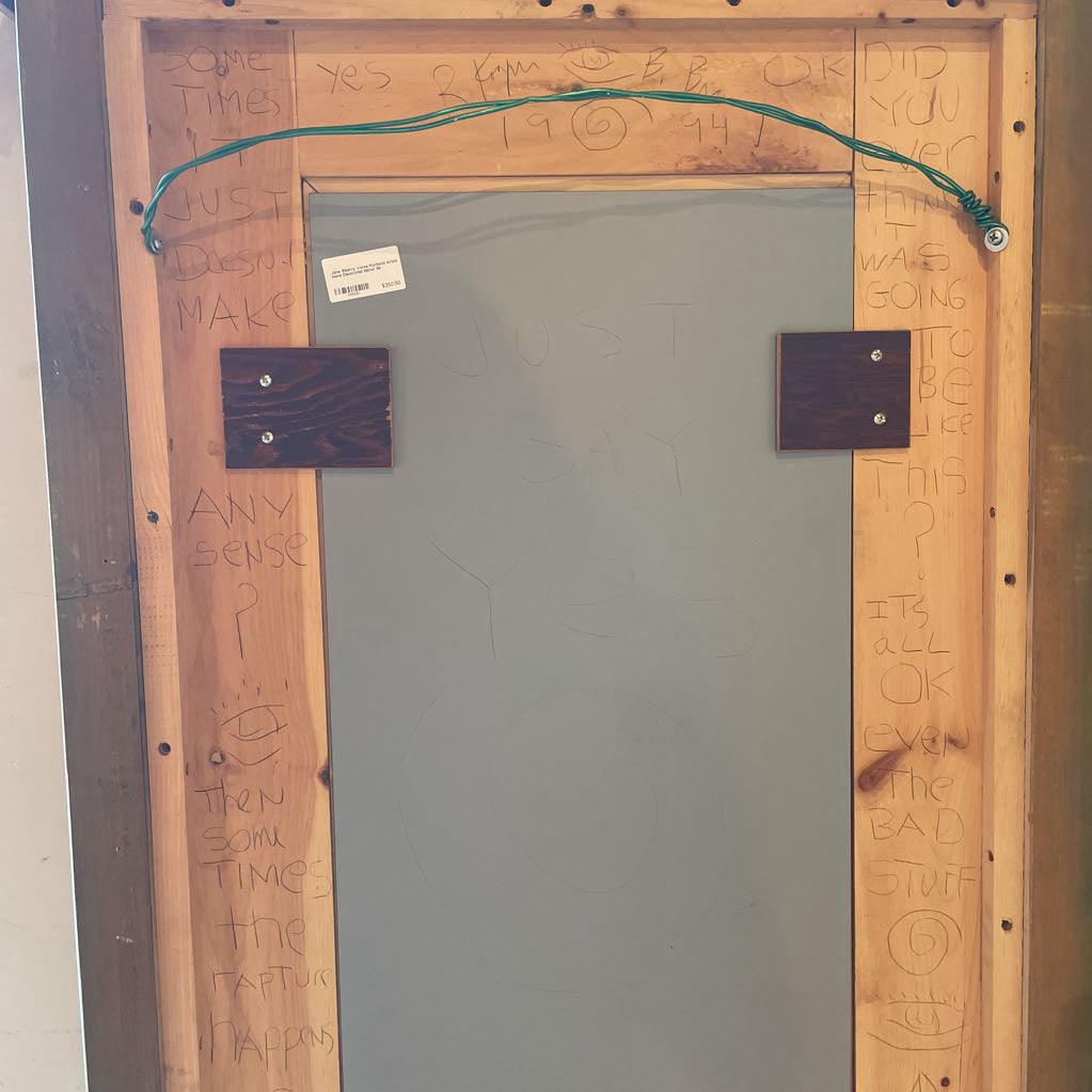 Jane Siberry Verse Portland Artist Hand Decorated Mirror