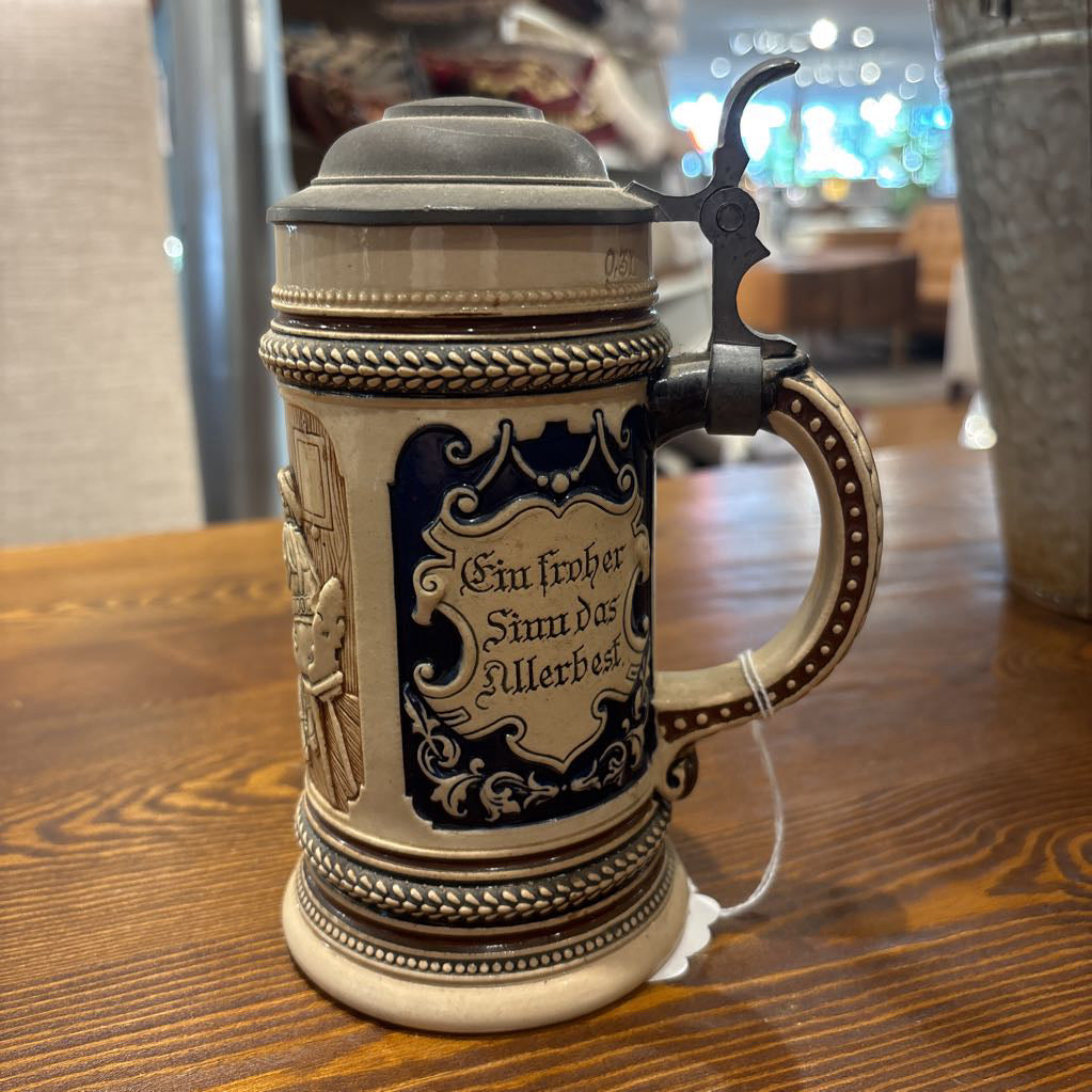 Beer Stein w/ Lid