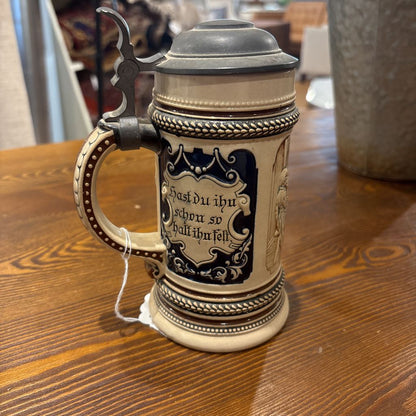 Beer Stein w/ Lid