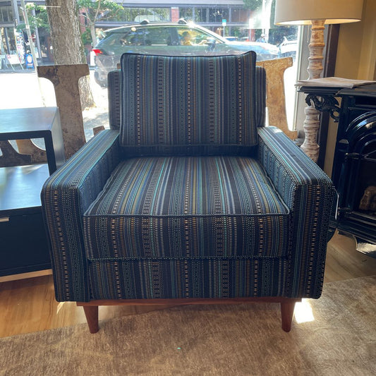 Contemporary Striped Armchair