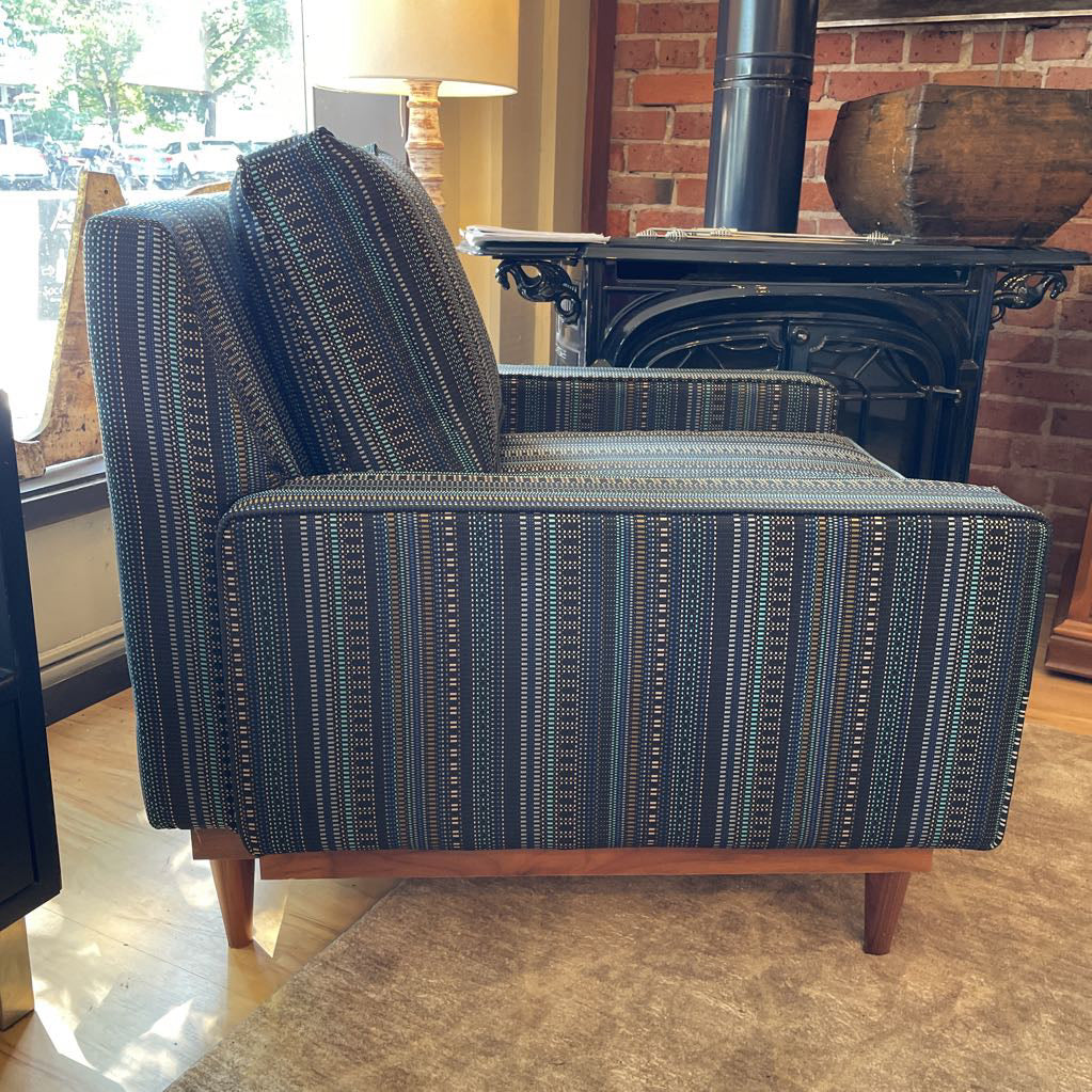 Contemporary Striped Armchair