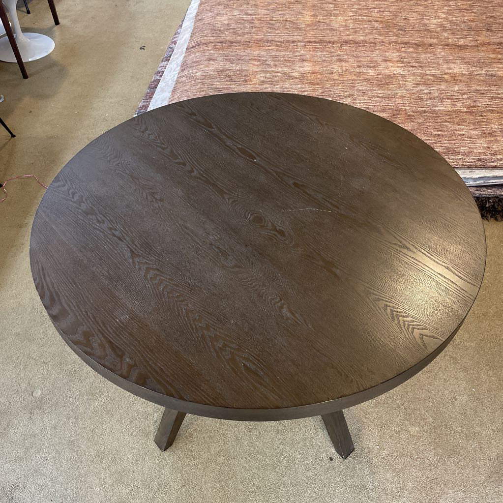West Elm Walnut 42" Round Dining Table AS IS