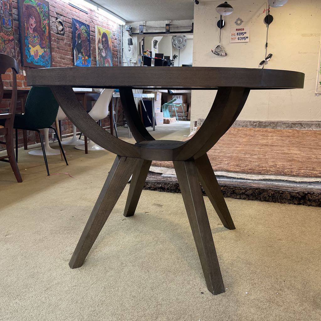 West Elm Walnut 42" Round Dining Table AS IS