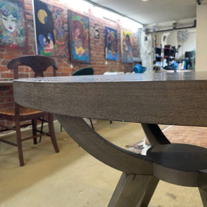 West Elm Walnut 42" Round Dining Table AS IS